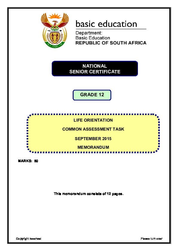 life orientation research project grade 12 term 2