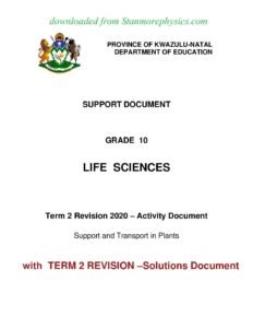 thumbnail of Study Guide grade 10 Life Science