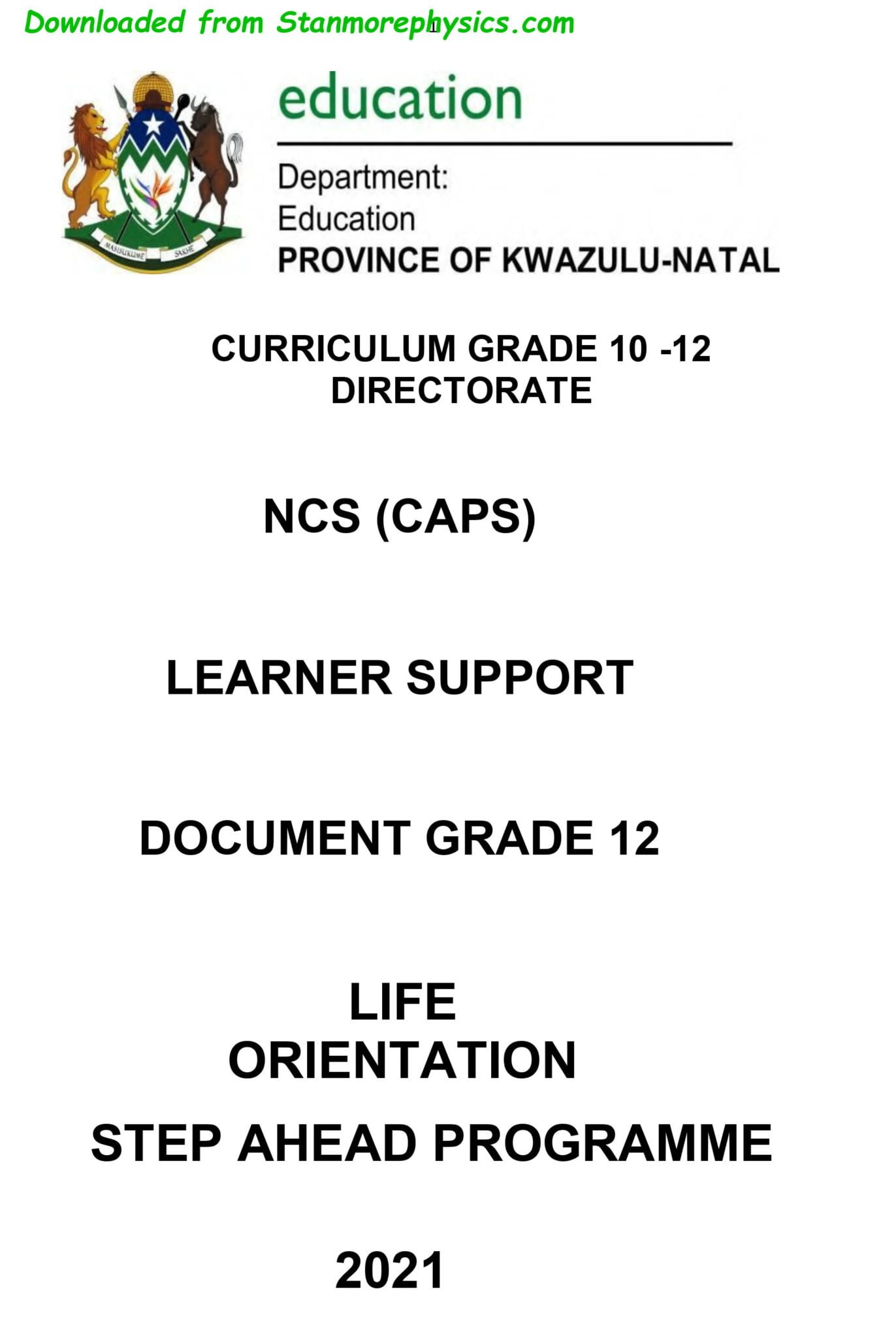 life orientation grade 12 assignment 2018 memo