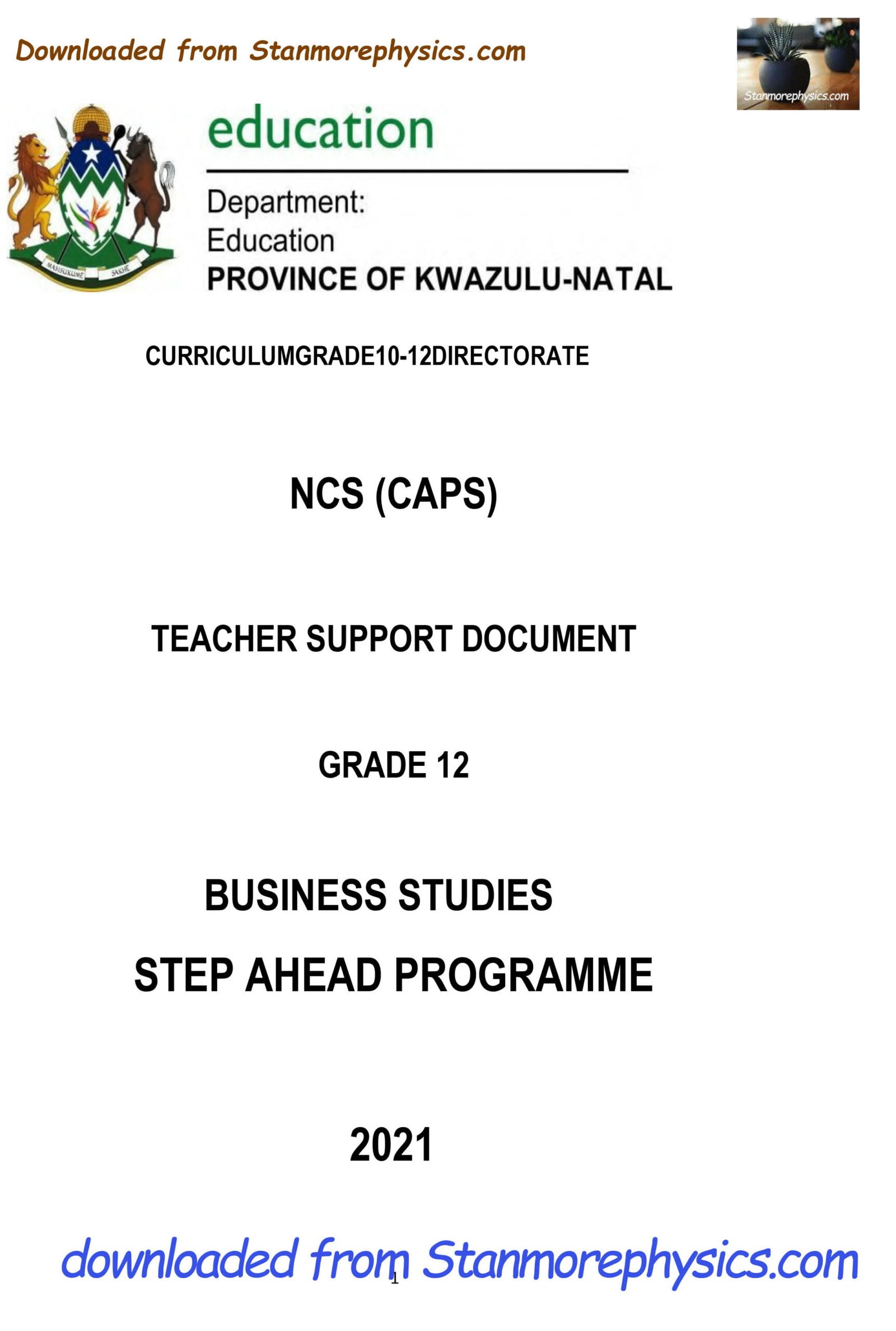 business studies presentation grade 12 2021 memorandum