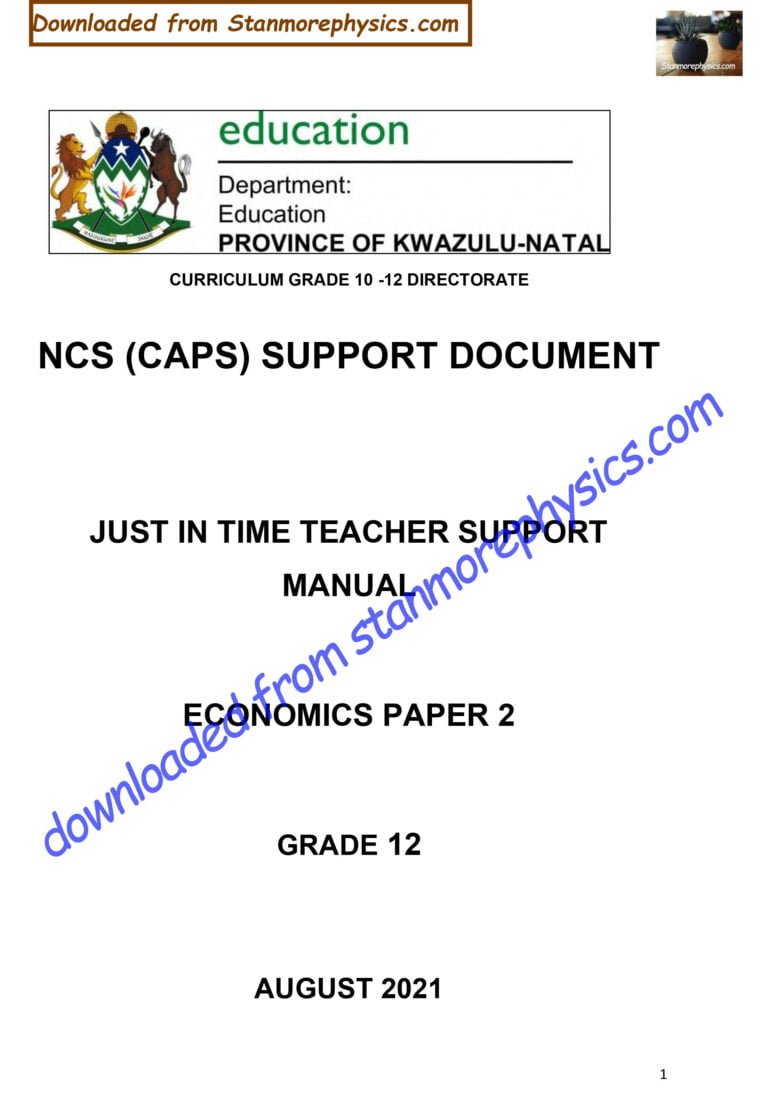 economics grade 12 case study term 1