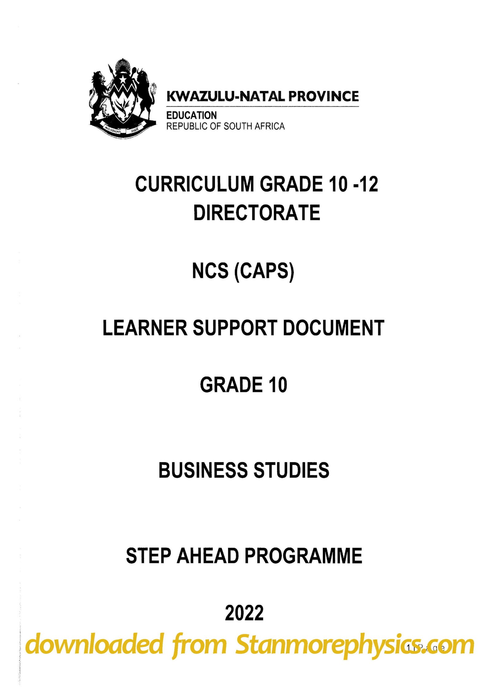 business studies presentation grade 12 2023 memorandum term 3