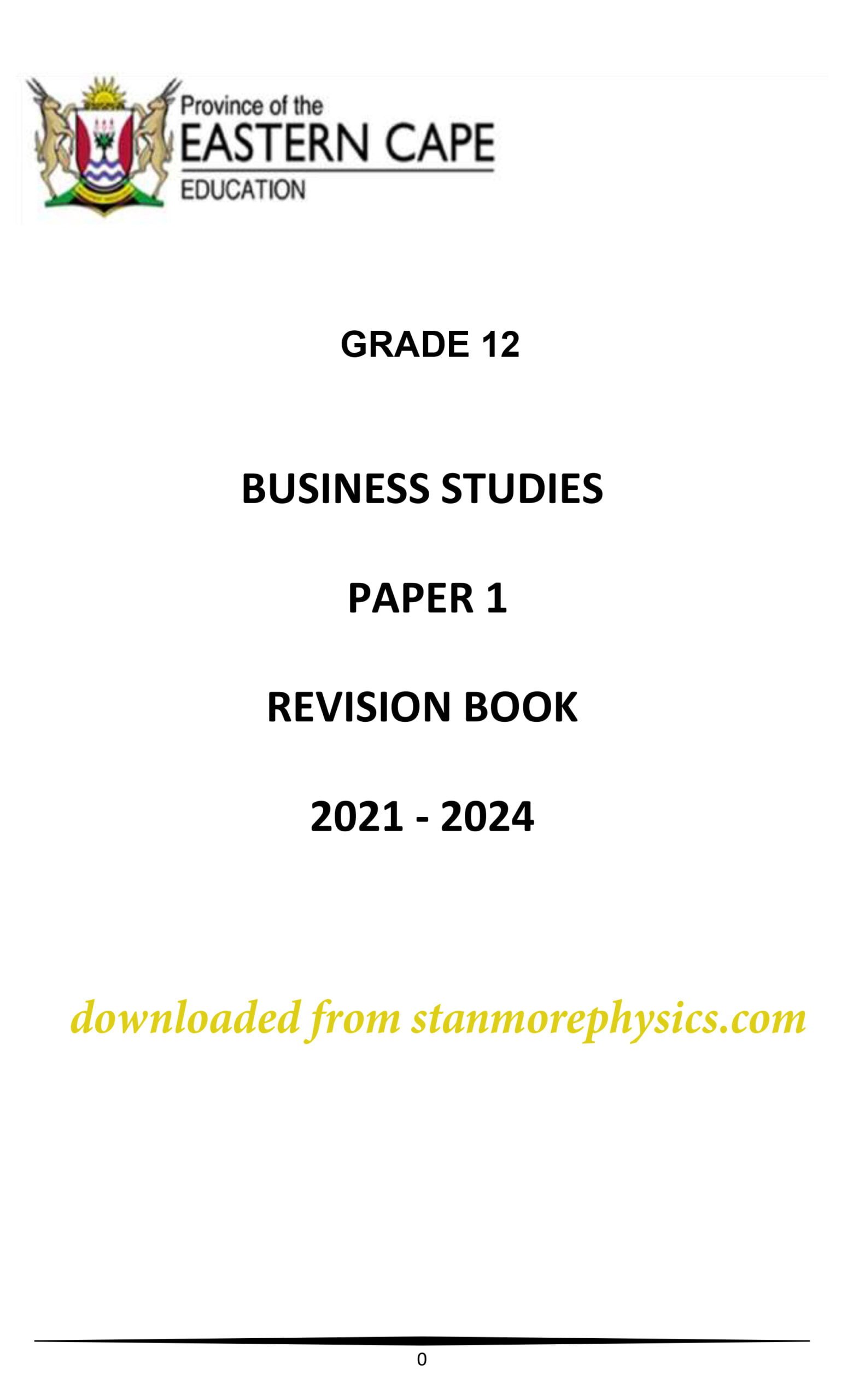 business studies grade 12 essays pdf paper 1