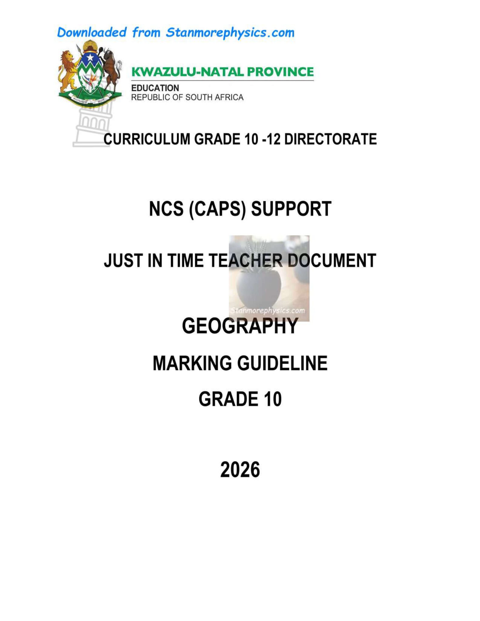 Gis Grade 10 Notes.pdf Geography exam papers and study material for grade 10
